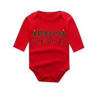 Akgukrseh Christmas Outfits For Baby Girls Rompers Girl 0-3 Months Night Before Halloween Costume Kids Teddy Bear Jumpsuit Bodysuits 6-9 Boy Outfit 3-6 Clothes Day Out (Red4,0-3 Months)