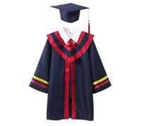 Akgukrseh Comfortable Graduation Gown Tassel Set for Child College Nursery Preschool Kindergarten Shiny Cap Middle School and Package with 2026 Sash Gifts Age 3-15 Kids (C#Blue,4-5 Years)
