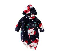 Akgukrseh Girls Christmas Outfits Baby Boy Winter Romper Night Before Costume Jumpsuit 0-3 Months Girls' Bodysuits One-Pieces Newborn Bear Outfit Suit Girl Gifts Clothes (Multicolour,0-3 Months)
