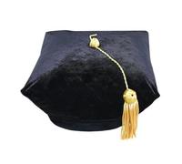Akgukrseh Graduation Cap Adultmortarboard With Bonus Tassel - Adjustable Academic Hat Reusable School Uniform Accessories College Gift 2026 Made Premium Quality Matte Finish Fabric (Black,One Size)