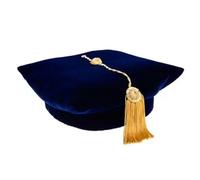 Akgukrseh Graduation Hat For Adult Cap With Tasselwith Adjustable Square And Loop Tassel Unisex Academic Reusable Fancy Dress Accessory Photo Props Doctor Gifts 2026 Year Charm Matte (Blue,One Size)