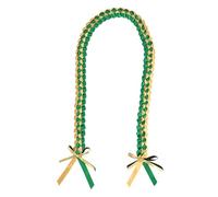 Akgukrseh Graduation Satin Sash Clergy Choral Stoles Plain Pageant For Women Men University School Ceremony Gift Hat Cap Set Academic Or Religious Events Uniform Dress Up Props (Green,One Size)