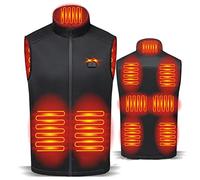 Akgukrseh Heated Jackets For Men Gilet Without Power Pack Mens Winter Body Warmer Instant Warmth Heating Vest Unisex Hoodie Women Xxxl Multi Zones With 3 Levels Heat Settings (a-Black,3XL)