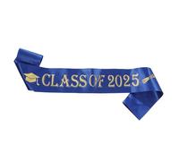 Akgukrseh Long Satin Graduation Sash Clergy Choral Stoles Honor Gift Student Hat With Adjustable Cap And Tassel Adults Bachelor For Ceremony Party Favors Uniform Dress Up Props (Blue,One Size)