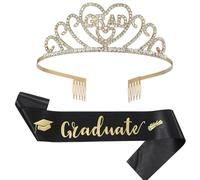 Akgukrseh Long Satin Graduation Sash Plain Honor Stole Cap And Class Of 2026 University School Ceremony Gift Hat For Adults Academic Choral Graduations Society Fancy Dressing Up (Black,One Size)