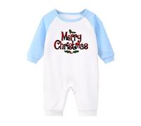 Akgukrseh My 1St Christmas Outfit Boy Baby Rompers 6-9 Months Boys Children'S Costumes Infant Romper Jumpsuit Bodysuit Short Sleeve Xmas Fancy Dress Outfits Twin Clothes (Blue,3-6 Months)