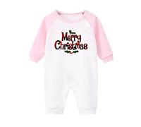 Akgukrseh My 1St Christmas Outfit Boy Baby Rompers 6-9 Months Boys Children'S Costumes Infant Romper Jumpsuit Bodysuit Short Sleeve Xmas Fancy Dress Outfits Twin Clothes (Pink,6-12 Months)