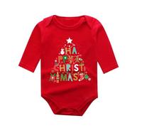 Akgukrseh My First Christmas Outfit Boys Baby Romper 18-24 Months The Night Before Kids Costume Sleeveless Jumpsuits Peter Pan Collar Bodysuit Clothes Outfits Girls 3-6 (Red5,0-3 Months)