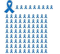 Akgukrseh Pink Ribbon Brooch Pins,Hope Pins Enamel Jewelry Badges Metal Brooches Badge Breast Cancer Gifts Awareness Accessories For Women for Mom Ladies Teens Old Female (100Pc Blue-A,6X4CM)