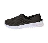 Akgukrseh Slip On Trainers Womens Orthopedic Walking Shoes Support Air Cushion Running Sneakers Size 8 All Black Women Casual Round Toe Moccasins White Sandals 5 Driving Loafers (Black,4)