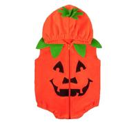 Akgukrseh Toddler Halloween Costume Baby Pumpkin Outfits for Babies New Born Rompers 0-3 Month Costumes Auntie Clothes Unisex Kids Top with Funny Hats Booties Overalls Infant (Orange,12-18 Months)