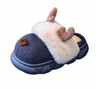 Akgukrseh Toddler Sock Shoes Baby Girls Trainers Cute Cartoon Animal Pattern Kid Infant Boys Festive 1St First Christmas Xmas Red Santa Boot Walking Boy Size 3 12-18 Months (2#Blue,9)