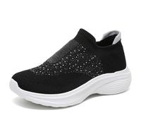 Akgukrseh Women's Comfortable Working Nurse Shoes Womens Breathable Lightweight Pumps Running Memory Foam Trainers for Sports Casual Work Leisure Women Sandals Platform Loafers (White,6.5)