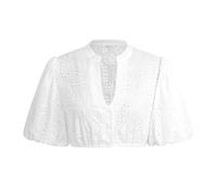 Akgukrseh Women's Elegant Blouse & Exclusive Bavarian Dirndl Plus Size Oktoberfest Costume Lace Cami White Fake Collar Removable Faux False for Women Sexy Lingerie Beer Festival (White,L)
