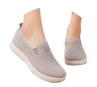 Akgukrseh Womens Running Road Sneakers Women's Walking Orthopedic Ladies Achilles Tendonitis Support Shoes Gym Sports Casual Trainers Moccasins Women Flatform Sandals for Loafer (Beige,4.5)