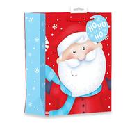 AKH® 1 x Christmas Bag | Medium Size Gift Bag | 23 x 10 x 18cm | Merry Christmas Wishes Gift Bags | Xmas Bags | Perfect for Xmas Party Present Decorations | For Kids and Adults (Design I)