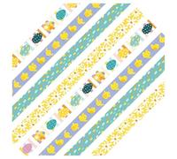 AKH® 160 Easter Paper Chains | 4 Assorted Designs | 21cm x 2.5cm | Self-Adhesive Strips | Festive Paper Garland for Holiday Party Decorations, DIY Crafting, and Easter Home Decor