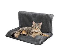 AKH® Cat Radiator Bed | Grey | Hanging Pet Bed | Super Soft Faux Fur | Cat Radiator Hammock For Cats Kittens up to 8kg | Machine Washable | Strong Metal frame | Cat Kitten Pet Animal Hanging Bed