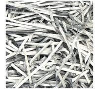 AKH® Christmas Shredded Foil | Metallic Gift Filler & Hamper Shred for Gift Boxes, Baskets & Xmas Hampers | Decorative Gold & Silver Christmas Packaging Shred (Silver)