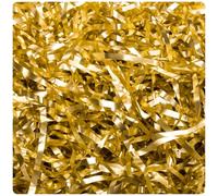 AKH® Christmas Shredded Foil | Metallic Gift Filler & Hamper Shred for Gift Boxes, Baskets & Xmas Hampers | Decorative Gold & Silver Christmas Packaging Shred (Gold)
