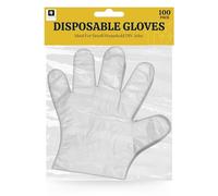 AKH® Disposable Gloves 100 Pack | Food Safe Polyethylene Work Gloves for Kitchen Cooking Cleaning Gloves
