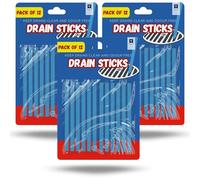 AKH® Drain Sticks | Pack of 36 | Enzyme Eco Drains Cleaner Sticks with Holder | Commercial Strength Sink Drain Odour Remover | Monthly Maintenance for Bathroom, Kitchen & Shower Traps