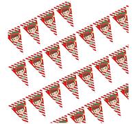 AKH® Elf Bunting | 20 ft | 31 x 20 cm | Bunting Flags | Christmas Party Hanging Decoration | Naughty Elf Behaving Badly Design | Elf Garland Accessories For Indoor Outdoor Garden