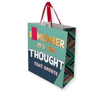 AKH® Father’s Day Gift Bag Medium | H25.5 x W21.5 x D10.5cm | Dad Present Bags with Handles | Elegant Kraft Paper Gift Bags for Dad | Reusable 250 GSM Card