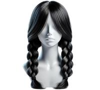 AKH® Halloween Scary Daughter Wig | Long Black Synthetic Costume Wig for Halloween Fancy Dress & Cosplay | Heat Resistant Party Hair Accessory for Scary, Gothic & Witch Outfits