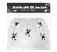 AKH® Halloween Spider Web Decoration | Spooky Cobwebs for Indoor & Outdoor Use | Stretchy Fake Spider Webs for Halloween Party Decor Spooky Spider Web Costume Accessory