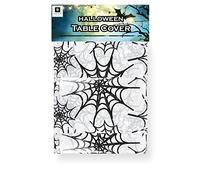 AKH® Halloween Table Cover | 132cm x 178cm Spooky Halloween Printed Design | Reusable Durable Plastic Halloween Table Cloth (Cobwebs)