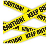 AKH® Halloween Warning Tape 12.2m x 7cm - Halloween Fright Tape, Caution, Danger, and Do Not Enter Decoration Tape for Halloween Parties, Haunted House Decor, Zombie and Crime Scene Themes (Design D)