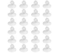 AKH® Light Holder Suction Cups | Pack of 24 | 35mm Rubber Sucker Pads With Slitted Hole To Hold String Lights In Place | Strong Hanging Hook For Hanging Light String On Mirror Glass Wall Windows