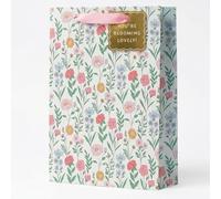 AKH® Mothers Day Medium Gift Bag with Gift Tags | 26cm x 22cm x 10.3cm | Mothers Day Thick Luxury Paper Gift Bag | Mums Day Gifts Bag | Happy Mother’s Day