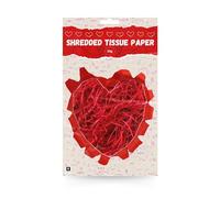 AKH® Red Shredded Tissue Paper | 25g Pack for Gift Wrapping and Decorations | Red Gift Basket Filler Decorative Paper Shred Crinkle Cut Paper Hamper Shred Craft Paper Shred Gift Wrapping Shred