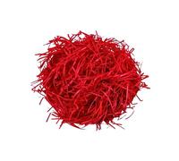 AKH® Red Shredded Tissue Paper | 50g Pack for Gift Wrapping and Decorations | Red Gift Basket Filler Decorative Paper Shred Crinkle Cut Paper Hamper Shred Craft Paper Shred Gift Wrapping Shred