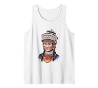 Akha Portrait People Akha Hill Tribe Thailand Laos Tank Top