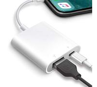 AkHolz USB OTG Adapter for iPhone and iPad - Camera Adapter, USB 3.0 Cable for Trail Game Camera, Flash Drive, Keyboard