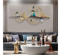 Akiddo 3D Metal Wall Art Decor, Modern Home Decor Wall Sculptures Handmade Wall Hanging Artwork Decoration for Living Room Bedroom Kitchen Gifts,120 * 52