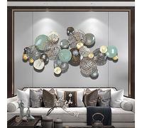Akiddo 3D Retro Hollow Design Metal Wall Art Decor, Creativity Metal Wall Art, Metal Wall-Mounted Sculpture, Manual Metal Wall Sculpture - for Living Room Bedroom Kitchen,133 * 67CM