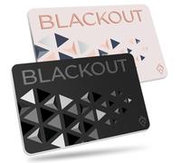 AKIELO Blackout RFID Blocking Card (2 Pack) - Ultra Thin Anti Theft Credit Card Protector - Ultimate Bank Armoured Card Protection for Wallets (Black & Blush Edition - 2 Pack)