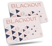 AKIELO Blackout RFID Blocking Card (2 Pack) - Ultra Thin Anti Theft Credit Card Protector - Ultimate Bank Armoured Card Protection for Wallets (Blush Edition - 2 Pack)