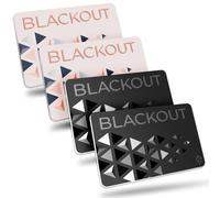 AKIELO Blackout RFID Blocking Card (4 Pack) - Ultra Thin Anti Theft Credit Card Protector - Ultimate Bank Armoured Card Protection for Wallets (Black & Blush Edition - 4 Pack)