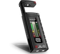 AKIELO+ Digital Battery Tester - Easy Read LCD Display - No Battery Required - Universal Household Battery Checker for Size AA AAA C D 9V 1.5 Cell