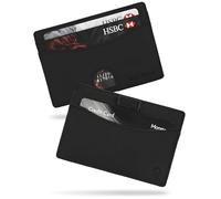 AKIELO Minimalist RFID Blocking Card Holder and Gift Box - Mens Credit Card Wallet - Compact and Slim Wallet (Echo - Black Edition)