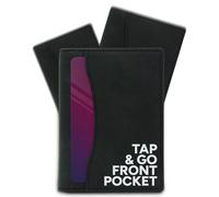 AKIELO RFID Bifold Card Wallet with Tap & Go Pocket (Oscar Black)