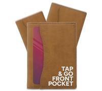 AKIELO RFID Bifold Card Wallet with Tap & Go Pocket (Oscar Tan)