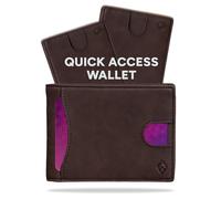 AKIELO RFID Blocking Bifold Card Wallet and Gift Box - Stylish Mens Wallet - Credit Card Holder Wallets for Men (Delta Collection)