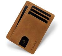AKIELO RFID Blocking Credit Card Holder and Gift Box - Slim Wallets for Men - Minimalist Card Wallet (Bravo Collection)