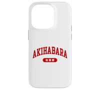Akihabara Tokyo Japan Minimalist Collegiate Lettering Case for iPhone 14 Pro